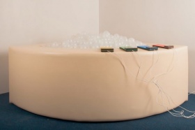 Интерактивный сухой бассейн с клавишами управления (1/4 круга) фото
