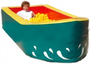 «Лодочка с шариками», сухой бассейн с шариками фото