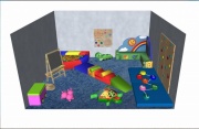 Детская игровая комната "Радуга" фото