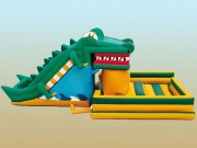 Надувной батут "Крокодил" фото