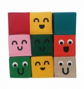 Модульный набор "Разноцветные кубики", 13 кубиков фото