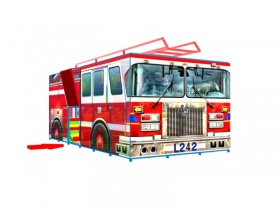 Игровой лабиринт "Пожарная машина"